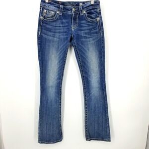 Miss Me Cross with Embellishments Boot Cut